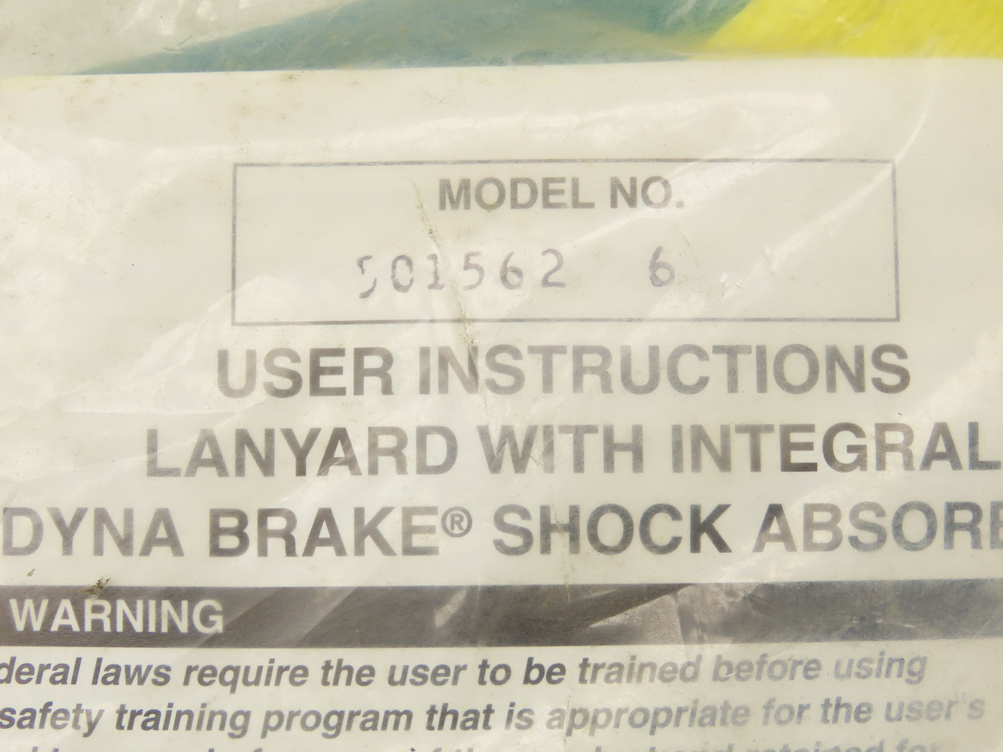 MSA Rose 501562 Twin Lanyard with Dyna Brake Shock Absorber 6Ft  Lot of 2