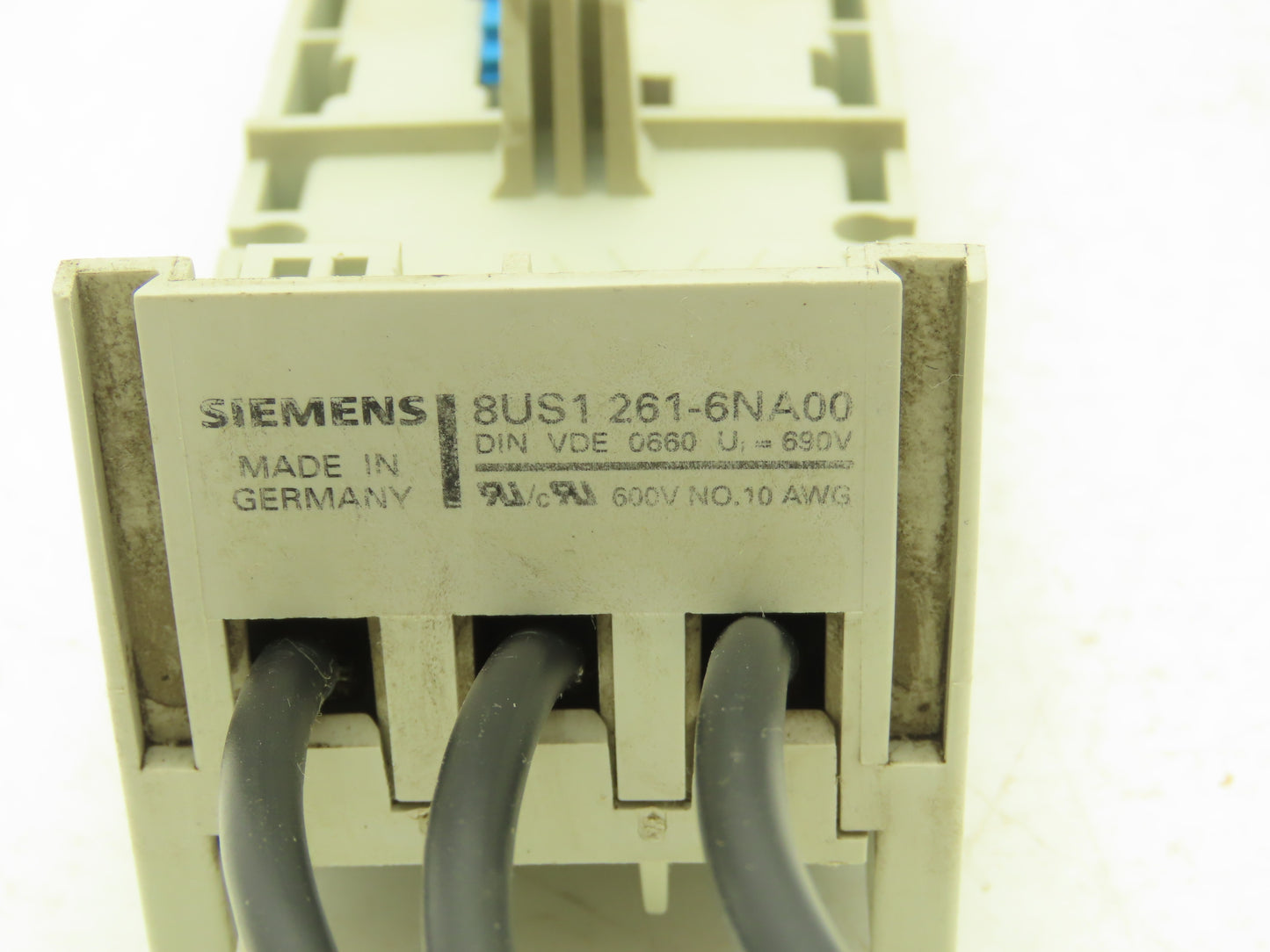 Siemens 8US1 261-6NA00 Buss Bar Adapter 600V No. 8 Wire Lot of 4