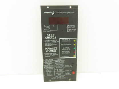 Hobart 950C Accu-Charge Forklift Battery Charger Control Panel Only 191290