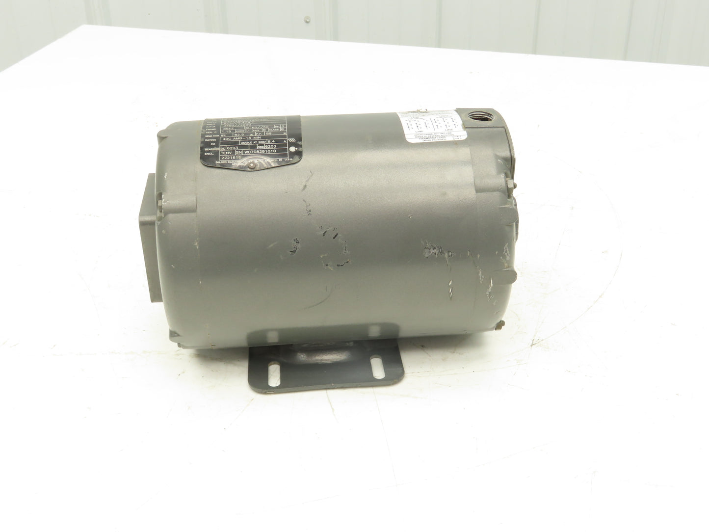 Baldor 35K838-186 Pump Motor 3.2Hp 3450rpm 230/460V 3PH 56YZ Slot Shaft 15-min
