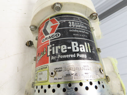 Graco 204254 LA36907 Fire Ball Air Powered Pump 5:1 Oil/Grease 180PSI Max In