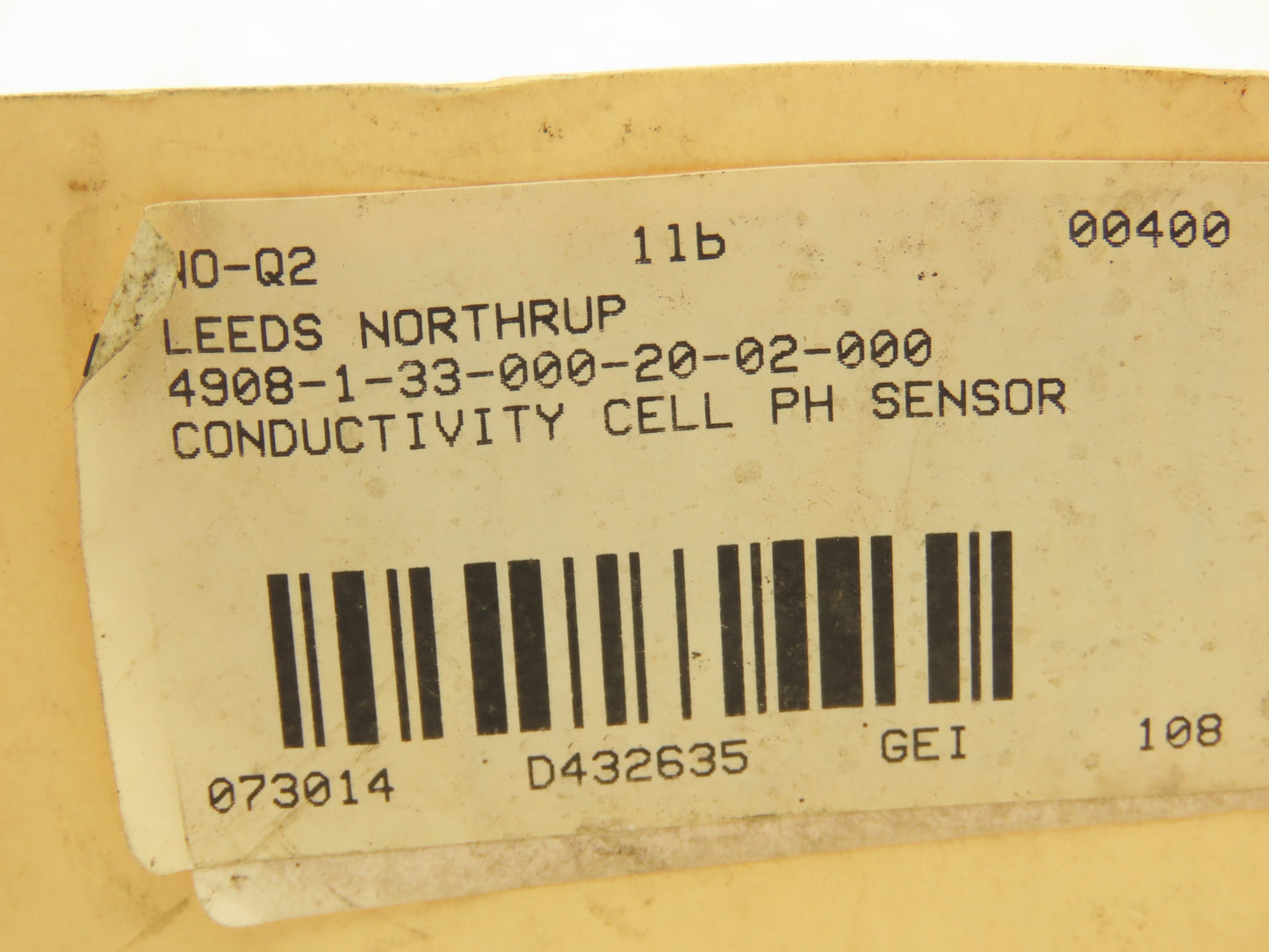Leeds & Northrup 4908-1-33-000-20-02-000 Conductivity Cell PH Sensor 24"L