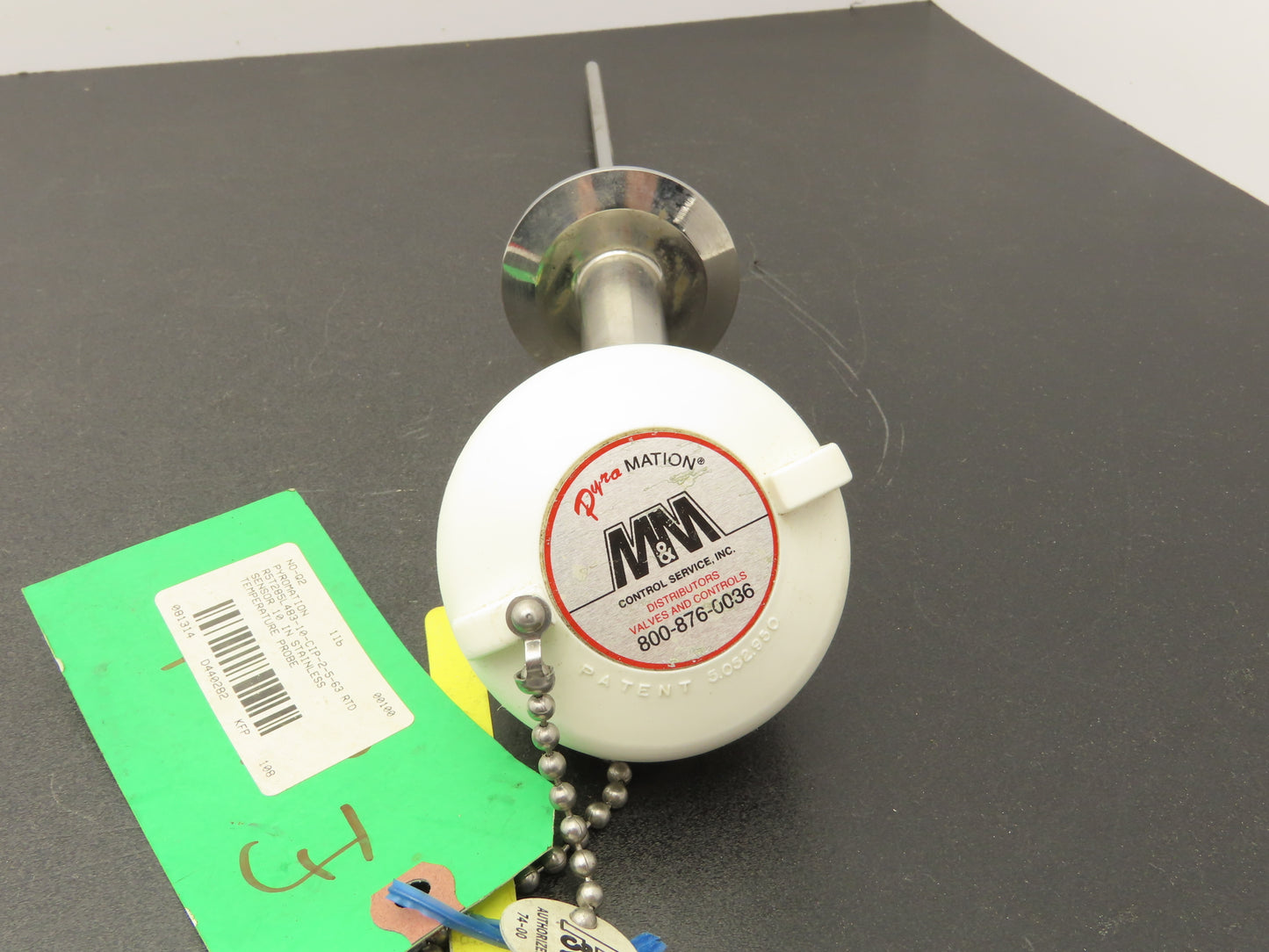 Pyromation R5T285L483-10-CIP-2-5-63 RTD Temperature Sensor 10"Probe Stainless