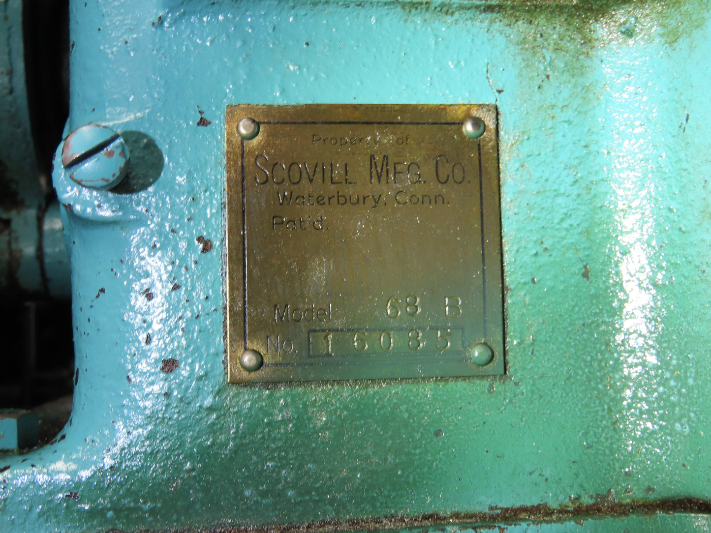 Scovill Fasteners Model 68B Snap Button Machine Foot Pedal Controls 230/460V
