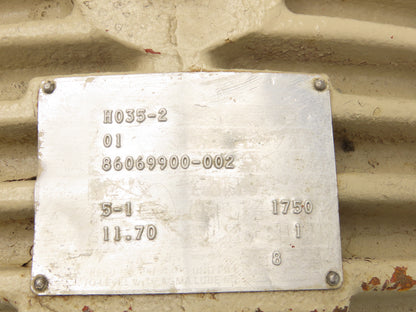 Cone Drive H035-2 Worm Gearbox 5:1 Reducer 350rpm 11.7Hp RH Output  *Seal Leak*