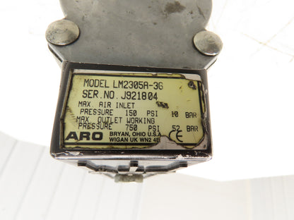 ARO LM2305A-3G Pneumatic Oil Pump Piston Type 5:1 55 Gal Drum 150PSI 2" x 30"