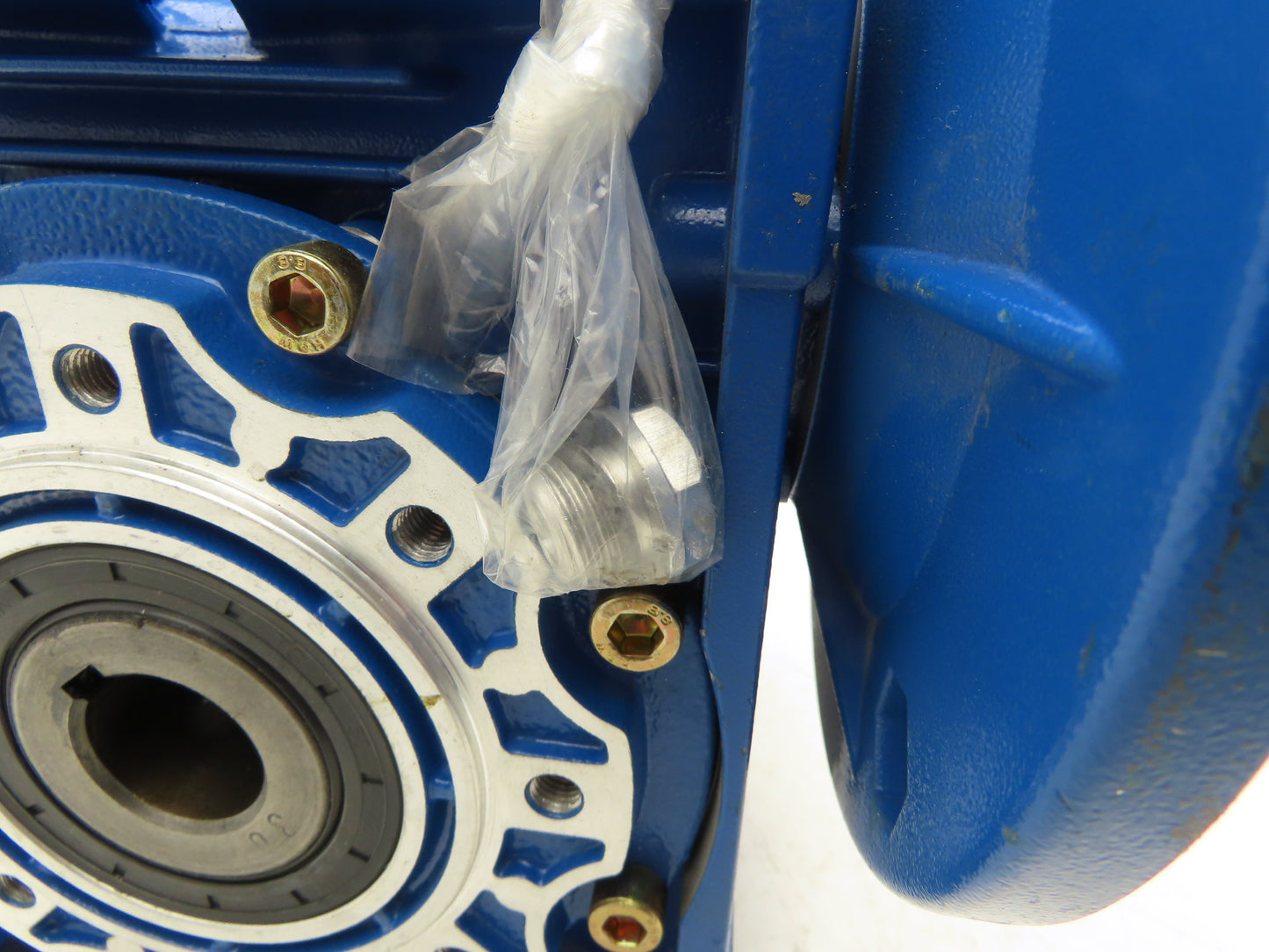 Haitec GR HMRV075 80B5 Worm Gearbox 30:1 Reducer 47 RPM Hollow RH or LH IEC 80