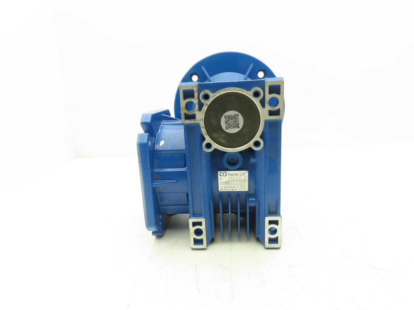 Haitec GR HMRV075 80B5 Worm Gearbox 30:1 Reducer 47 RPM Hollow RH or LH IEC 80