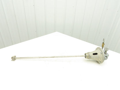 MXD Process Gast 2AM-NRV-90 Pneumatic Air Motor Drum Mixer 2" Bung Agitator 31"