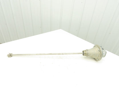 MXD Process Gast 2AM-NRV-90 Pneumatic Air Motor Drum Mixer 2" Bung Agitator 31"