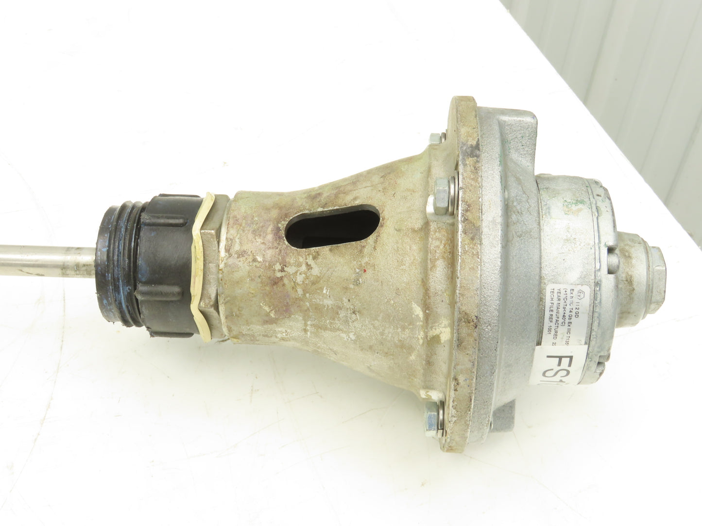 Gast 2AM-NRV-90 Pneumatic Air Motor Drum Mixer 2" Bung Agitator 30" Stainless