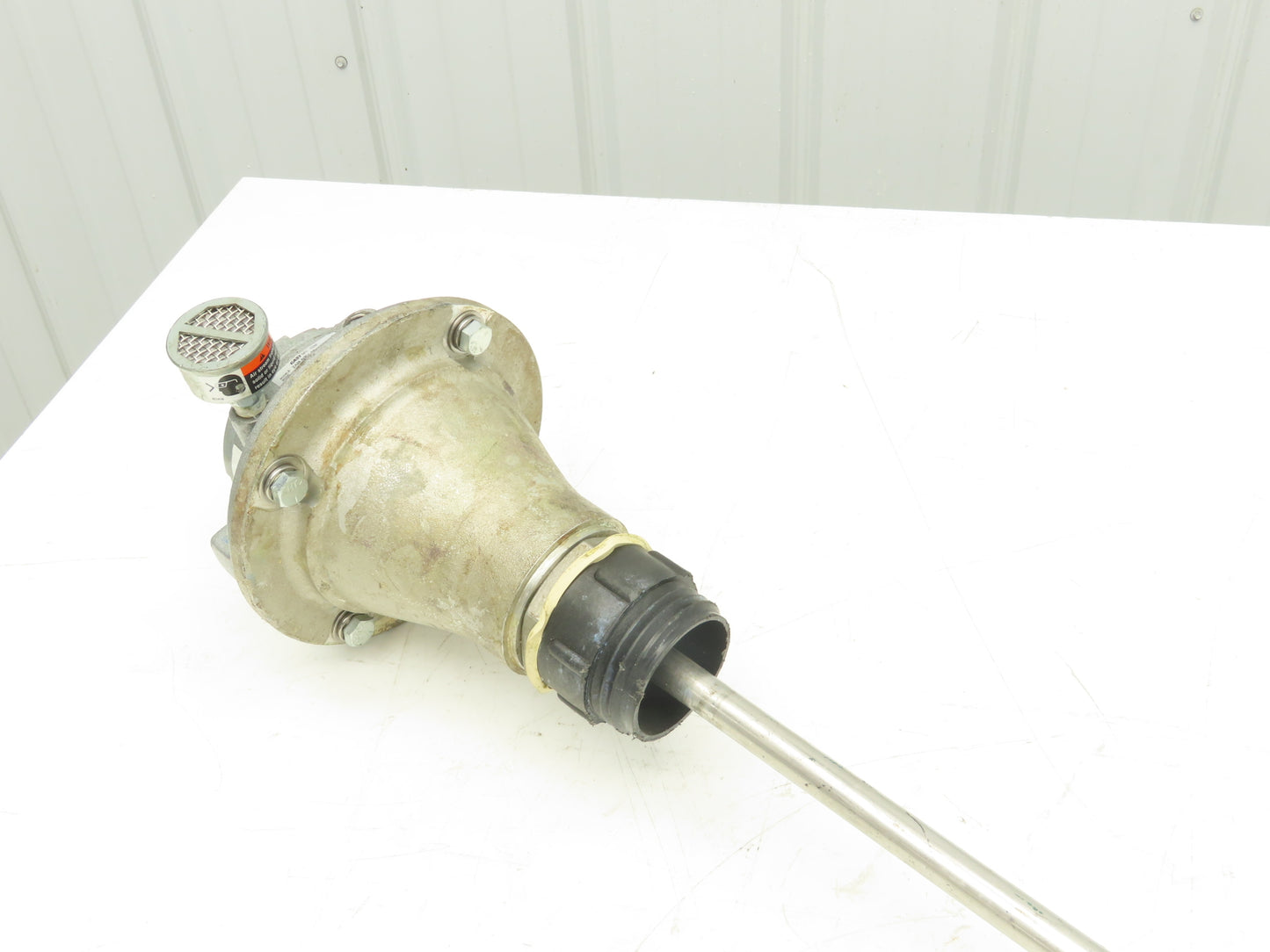 Gast 2AM-NRV-90 Pneumatic Air Motor Drum Mixer 2" Bung Agitator 30" Stainless