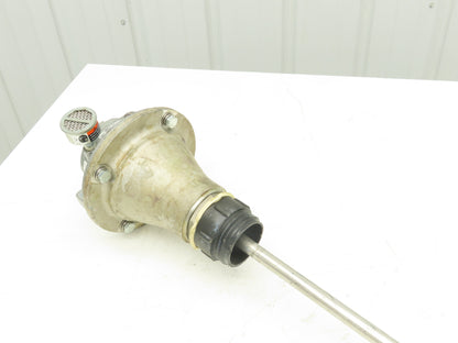 Gast 2AM-NRV-90 Pneumatic Air Motor Drum Mixer 2" Bung Agitator 30" Stainless