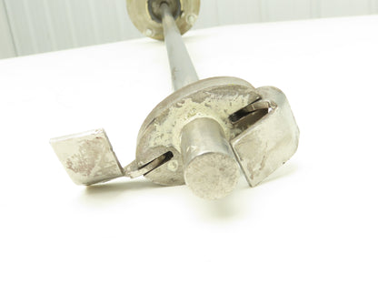 Gast 2AM-NRV-90 Pneumatic Air Motor Drum Mixer 2" Bung Agitator 30" Stainless