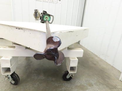 Lightnin Vektor V1P18 Clamp Tank Mixer Agitator 3.5"x 61" Impeller .25Hp 3PH