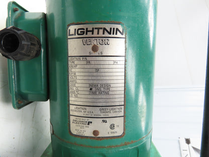 Lightnin Vektor V1P18 Clamp Tank Mixer Agitator 3.5"x 36" Impeller .25Hp 3PH