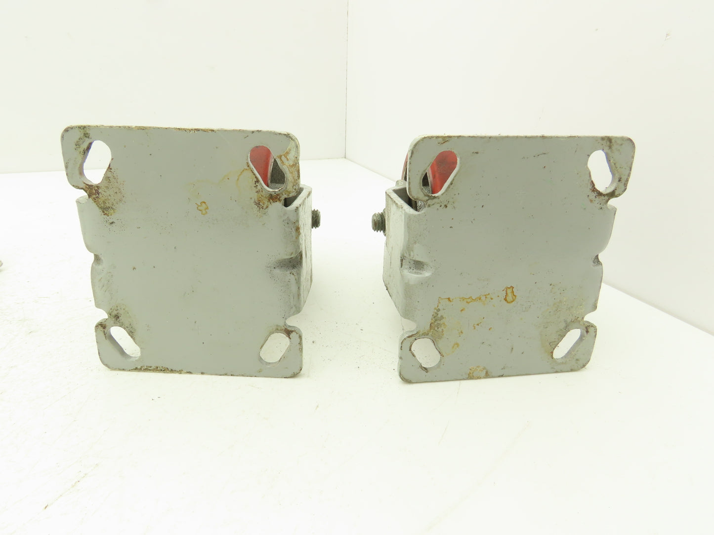 Fairbanks 4" Caster Wheel Poly/Cast (2) Swivel Locking (2) Rigid Lot of 4