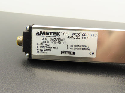 Ametek 955CAV0S0080X Linear Position Sensor Analog LDT BRIK GEN III 80mm 0-10V