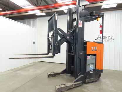 Doosan Forklift Stand On 36V Electric Pantograph Reach Truck 3241lbs 2569h 20' L