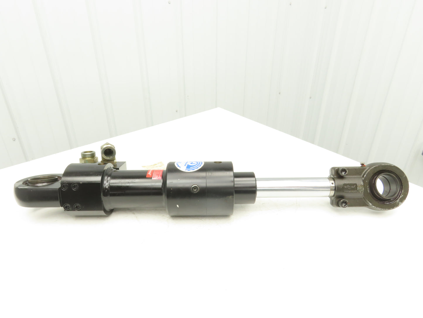 Hanchen Servocop Hydraulic Cylinder 80mm Bore 173mm Stroke Clamp Manifold *READ*