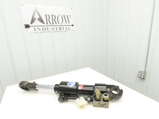 Hanchen Servocop Hydraulic Cylinder 80mm Bore 173mm Stroke Clamp Manifold *READ*