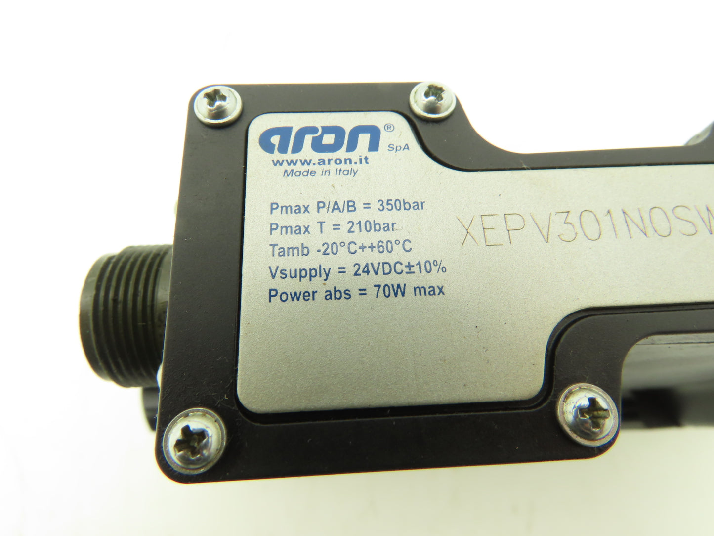 Aron XEPV301N0SWC001 Hydraulic Directional Valve 24VDC Coil