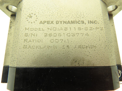 Apex Dynamics AB115-S2-P2 Inline Gearbox 7:1 Planetary Gear Head Reducer