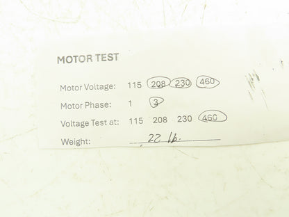 Reliance Duty Master Pump Motor 3/4Hp 1725 RPM 230/460V 3PH FR56CZ Slot Shaft