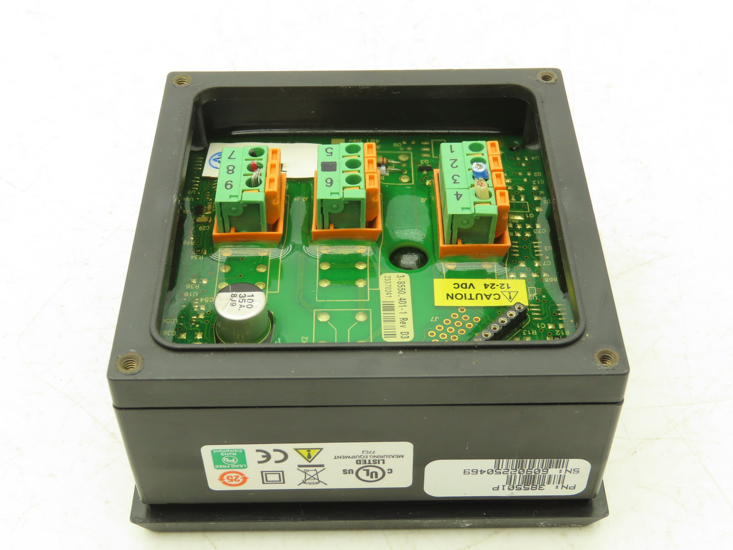 Signet 385501P +GF+ Flow Transmitter 12-24VDC 3-8550.401-1 Rev D3