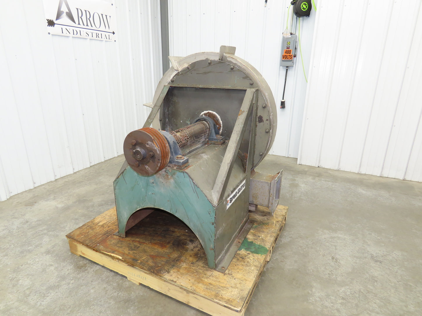 Sprout Centrifugal Blower Fan 33" Wheel 10" In 8x5" Out Stainless Food Grade