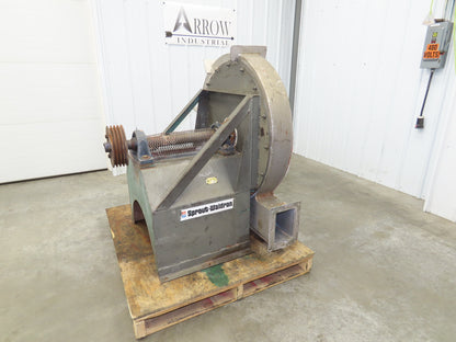 Sprout Centrifugal Blower Fan 33" Wheel 10" In 8x5" Out Stainless Food Grade