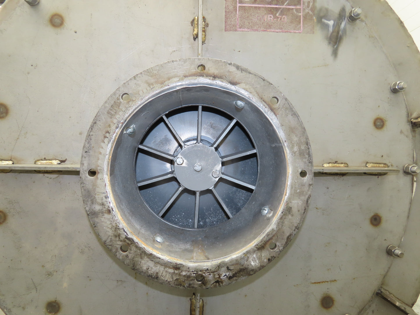 Koppers Centrifugal Blower Fan 33" Wheel 10" In 8x5" Out Stainless Food Grade