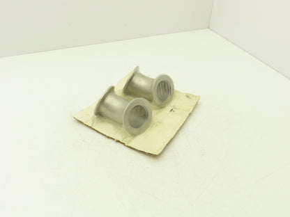 45 Degree Radius Vacuum Elbow Welded 3" Flange Stainless Steel Lot of 2