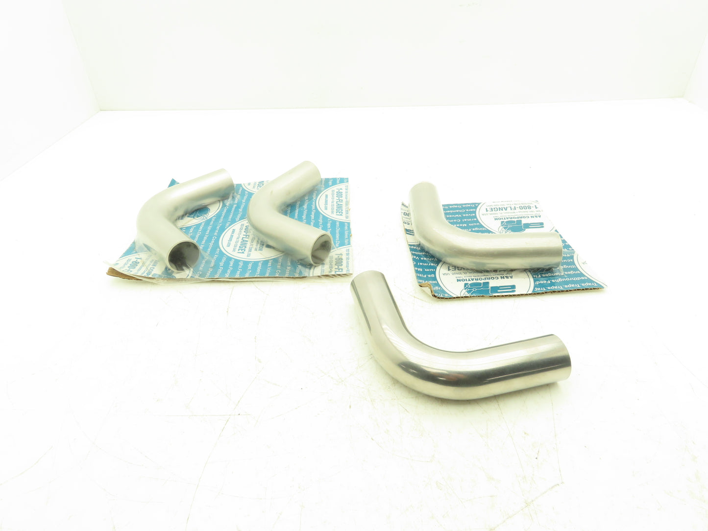 A & N 90 Degree Butt Weld Vacuum Elbow 1-1/2" Stainless Steel Lot of 4