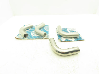 A & N 90 Degree Butt Weld Vacuum Elbow 1-1/2" Stainless Steel Lot of 4