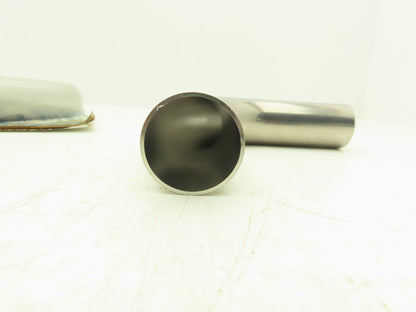 A & N 90 Degree Butt Weld Vacuum Elbow 1-1/2" Stainless Steel Lot of 4