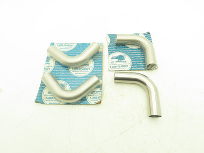 A & N 90 Degree Butt Weld Vacuum Elbow 1-1/2" Stainless Steel Lot of 4