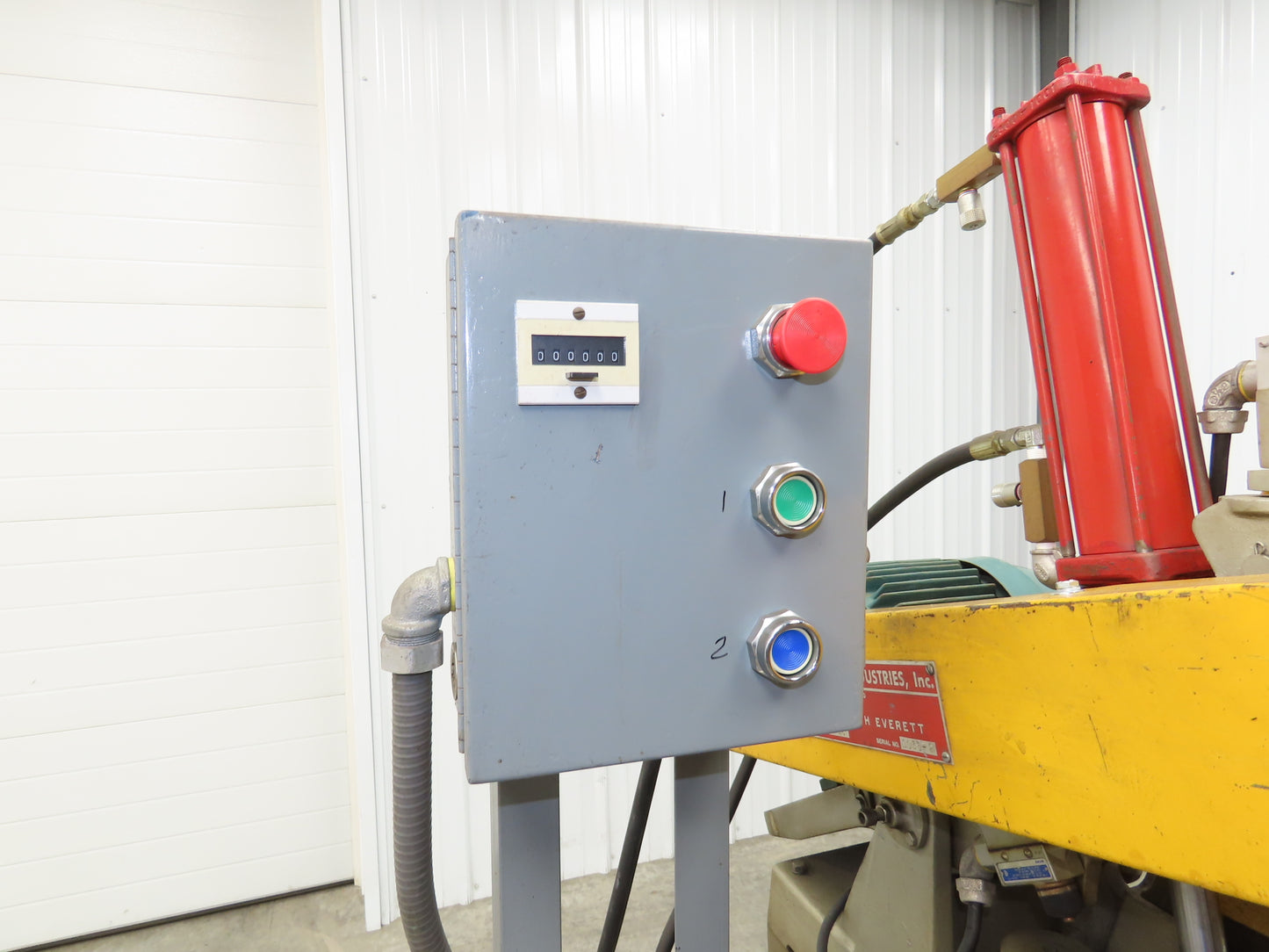 Everett 16 Cut Off Abrasive Metal Saw 16" Blade 5Hp Pneumatic Automation