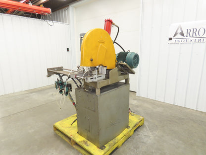 Everett 16 Cut Off Abrasive Metal Saw 16" Blade 5Hp Pneumatic Automation
