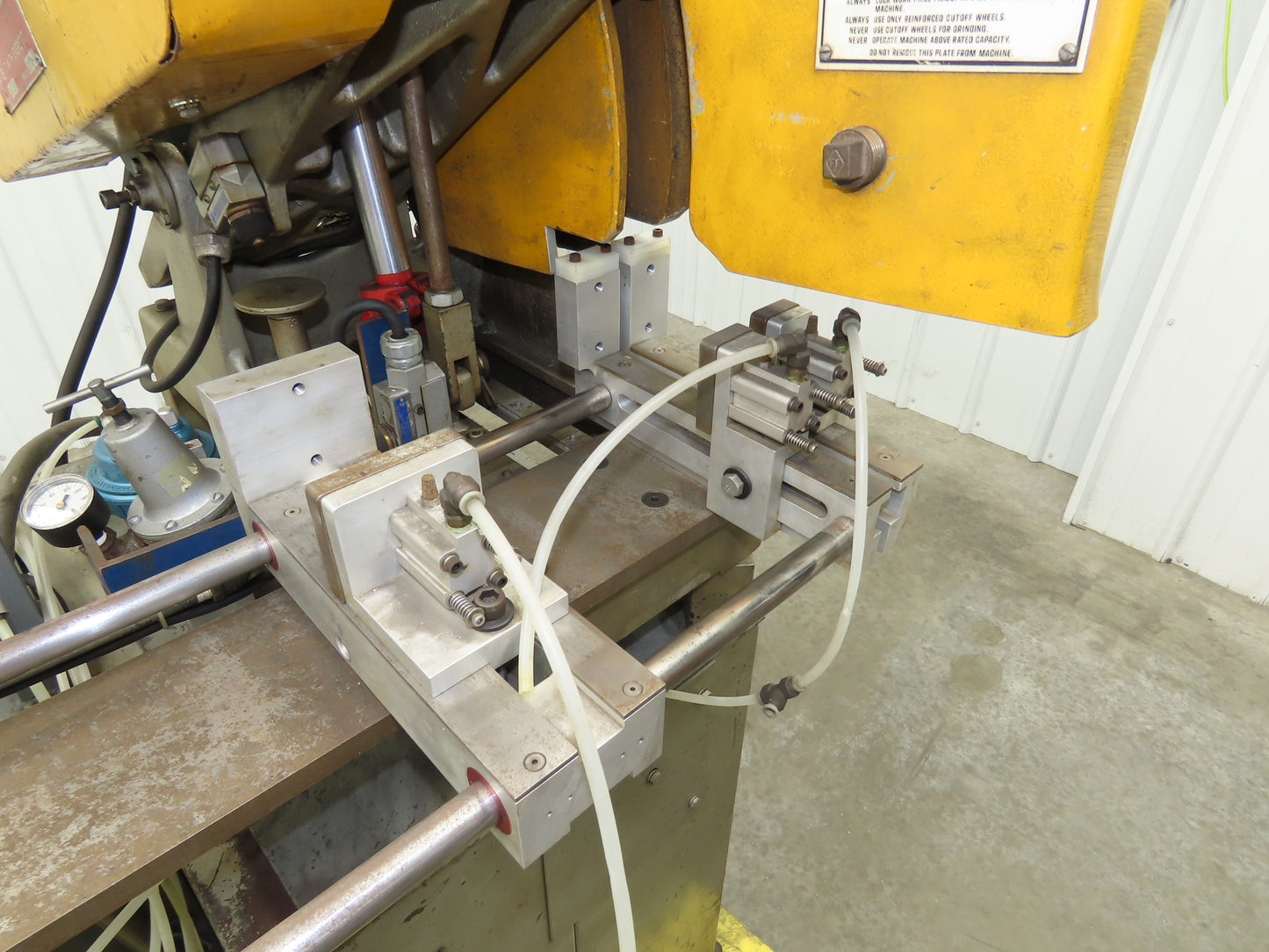 Everett 16 Cut Off Abrasive Metal Saw 16" Blade 5Hp Pneumatic Automation