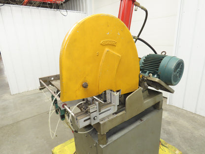 Everett 16 Cut Off Abrasive Metal Saw 16" Blade 5Hp Pneumatic Automation