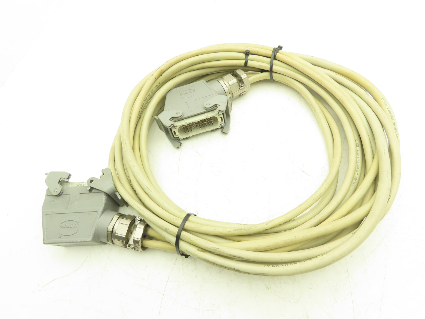 ABB 3HAC3353-1 Robot Control PLC Cable 40'L Amphenol Connectors