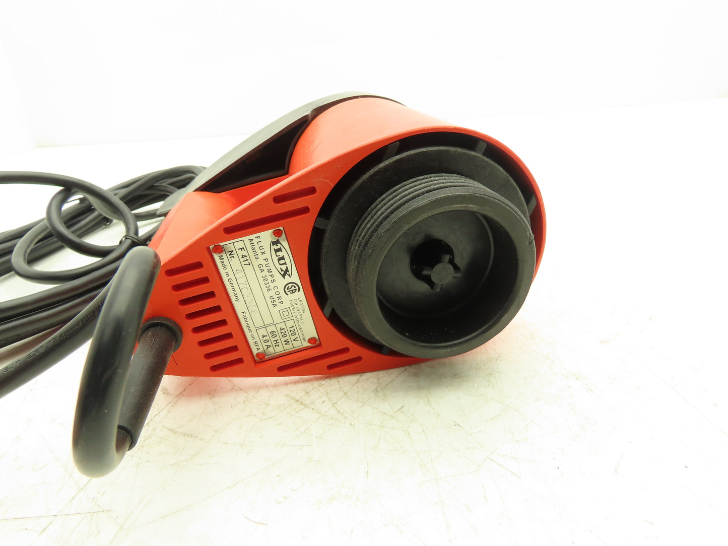 Flux F 417 Motor 120V 60Hz For Drum Container Pump Single Speed