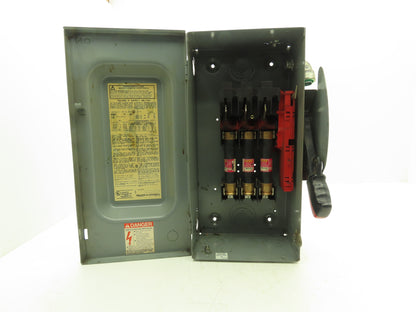 Square D H362 Heavy Duty Fused Safety Disconnect Switch 60A 600VAC Series F1