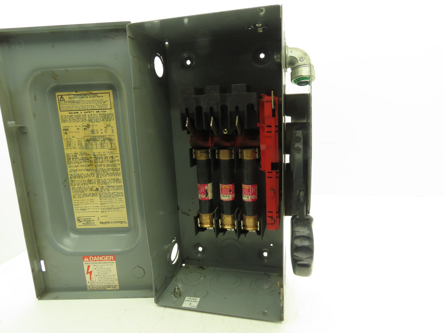 Square D H362 Heavy Duty Fused Safety Disconnect Switch 60A 600VAC Series F1