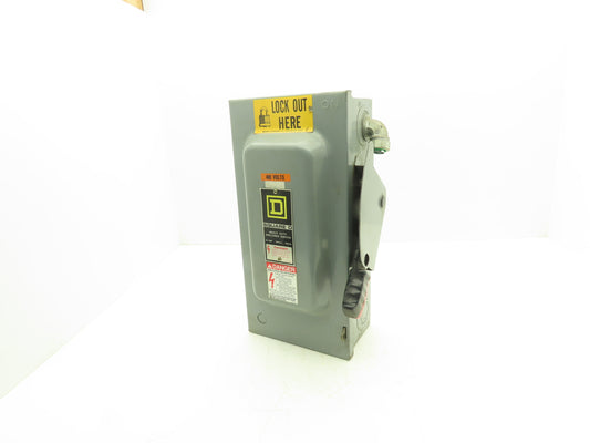 Square D H362 Heavy Duty Fused Safety Disconnect Switch 60A 600VAC Series F1