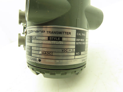 Yokogawa EJA110A-EHS4B-92NA/FF1/D1 Pressure Transmitter 2300PSI 10.5-42VDC