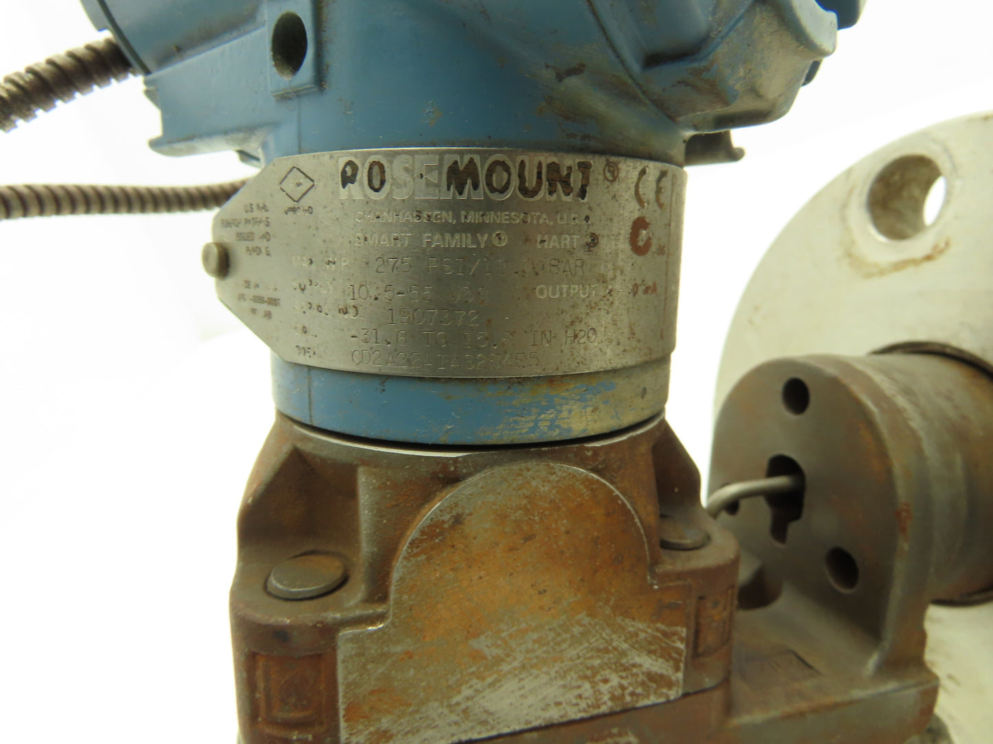 Foxboro 03031-0059-0002 Pressure Transmitter Flanged 2-1/2" Sensors 4' Capillary
