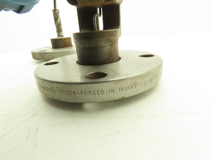 Foxboro 03031-0059-0002 Pressure Transmitter Flanged 2-1/2" Sensors 4' Capillary
