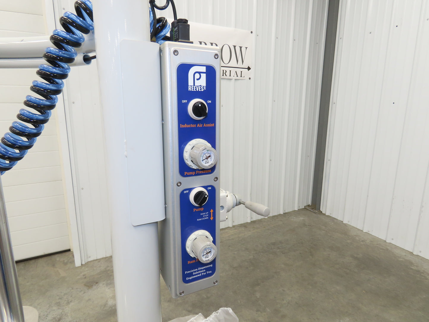 GP Reeves GDP20-400G70 Pneumatic Grease Pump Drum Unloader 55 Gal W/Accessories